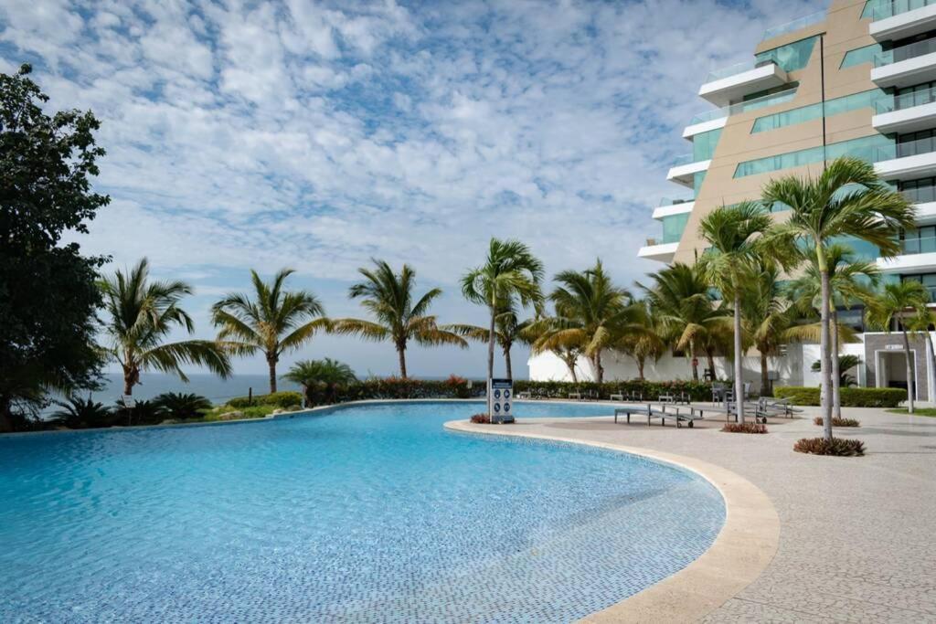 M3 Lujoso Y Comodo Departamento Con Playa 2 Piscinas Cancha De Tenis Jacuzzi Seguridad 24 Horas Manta Extérieur photo